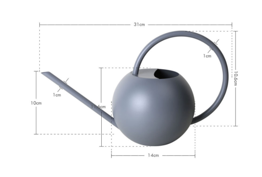 Long Nozzle Watering Can Stainless Steel Watering Pot Handle Metal Household Indoor