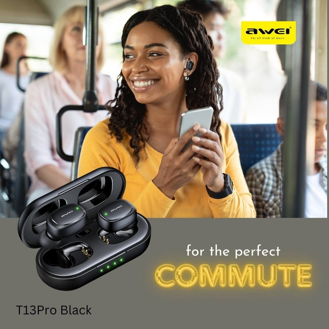 Bluetooth Earbud +Charging Case - Built in Mic - 8hrs Playback