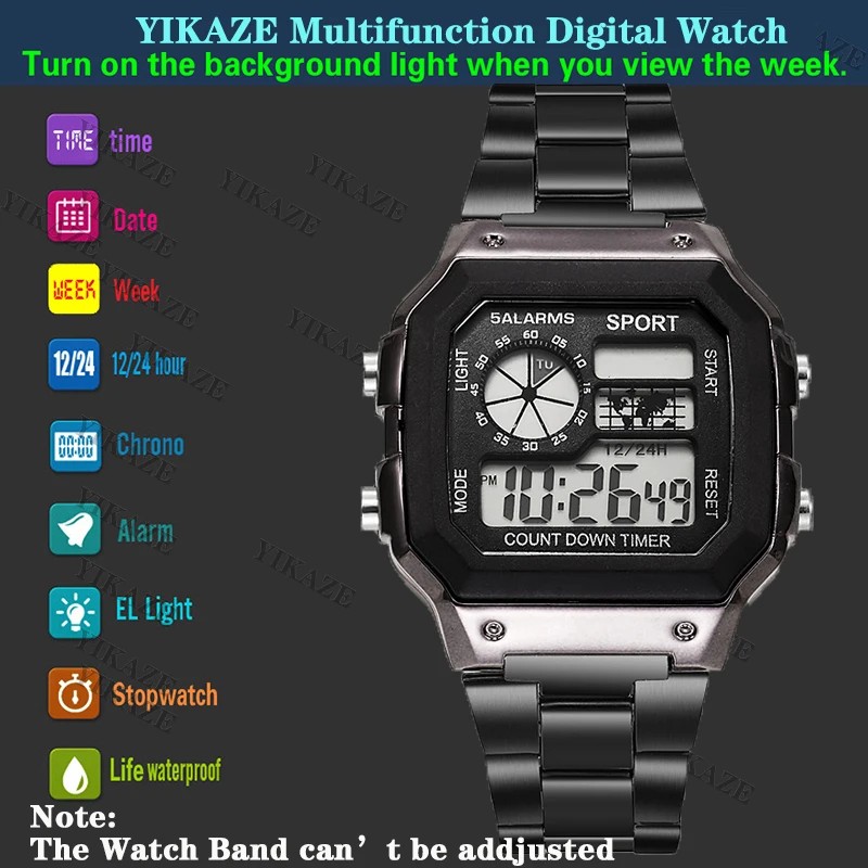 YIKAZE Digital Watch