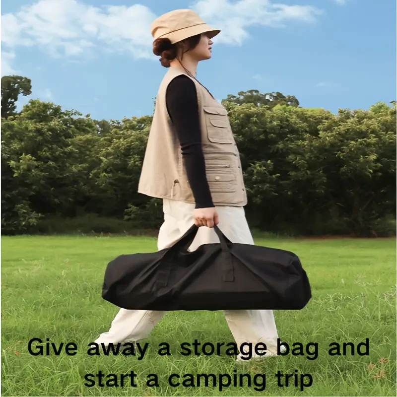 Portable Carbon Steel Folding Table with Storage Bag