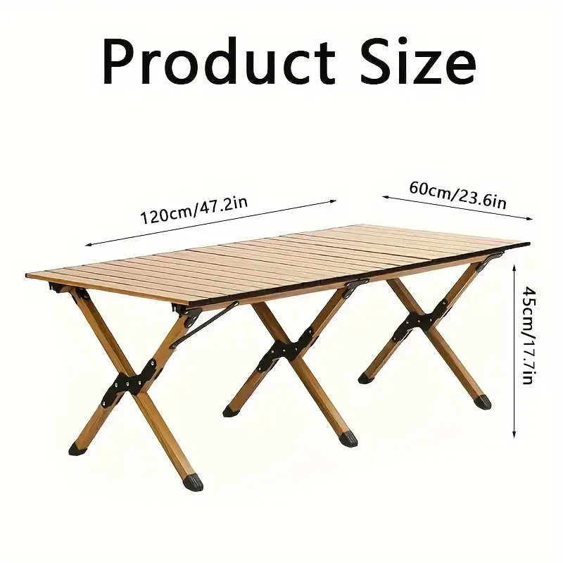 Compact Aluminum Alloy Folding Table