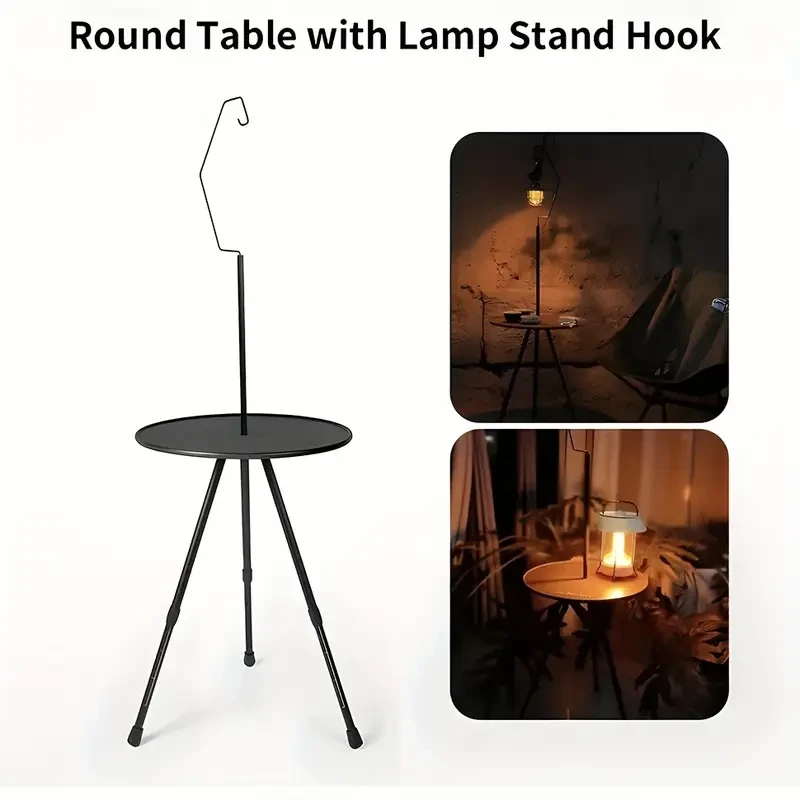 Portable Aluminum Alloy Folding Table with Adjustable Height