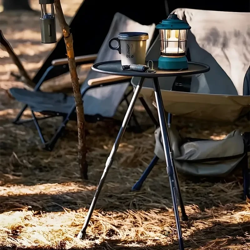 Portable Aluminum Alloy Folding Table with Adjustable Height