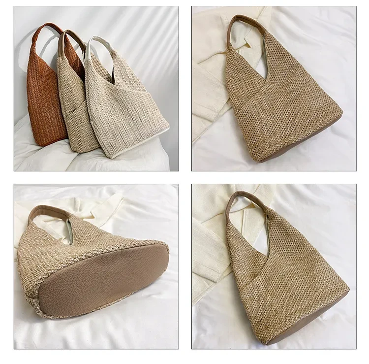 Large Capacity Commuter Summer Straw Woven Bag Women