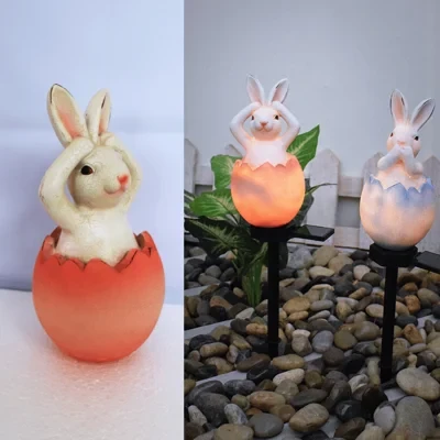 Easter Easter Broken Shell Rabbit Lawn LightBroken Shell Rabbit Lawn Light