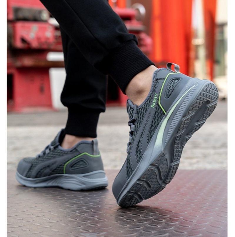 Steel Toe Summer Work Shoes Anti Piercing Lightweight Sneakers Hiking Shoes 9-12