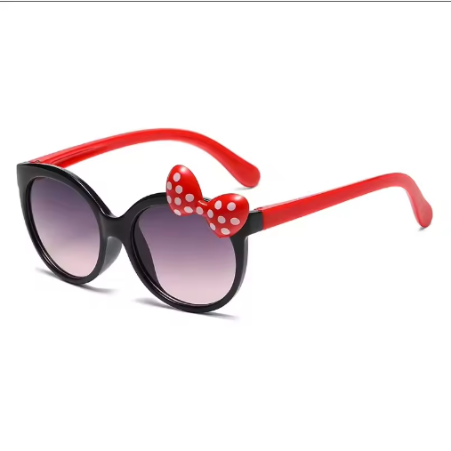 Disney Minnie Mouse Children Sunglasses Figure Anime Kawaii Kids UV Protection Summer Sunglasses Girls Cute Glasses Toys Gift