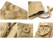 Cargo Pants Outdoor Solid Color Trousers Hiking Work Pants Size 28-44