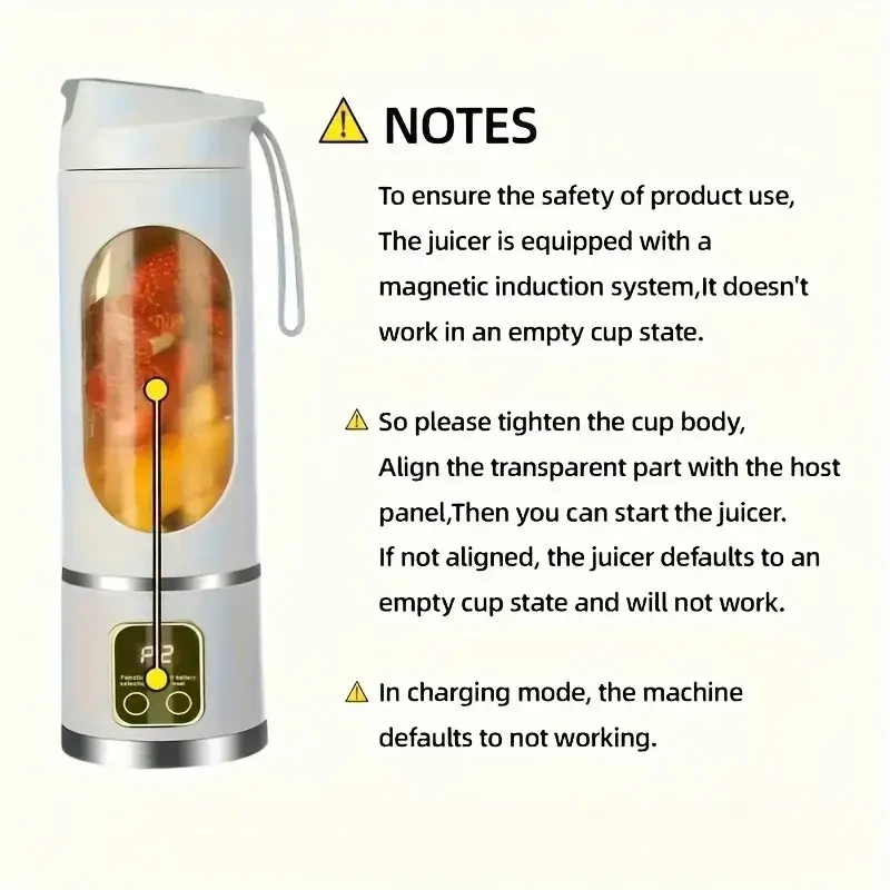 Portable USB-Rechargeable Blender & Juicer
