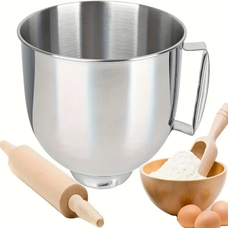 KitchenAid Compatible Stainless Steel Mixer Bowl - 4.5 and 5 Quart