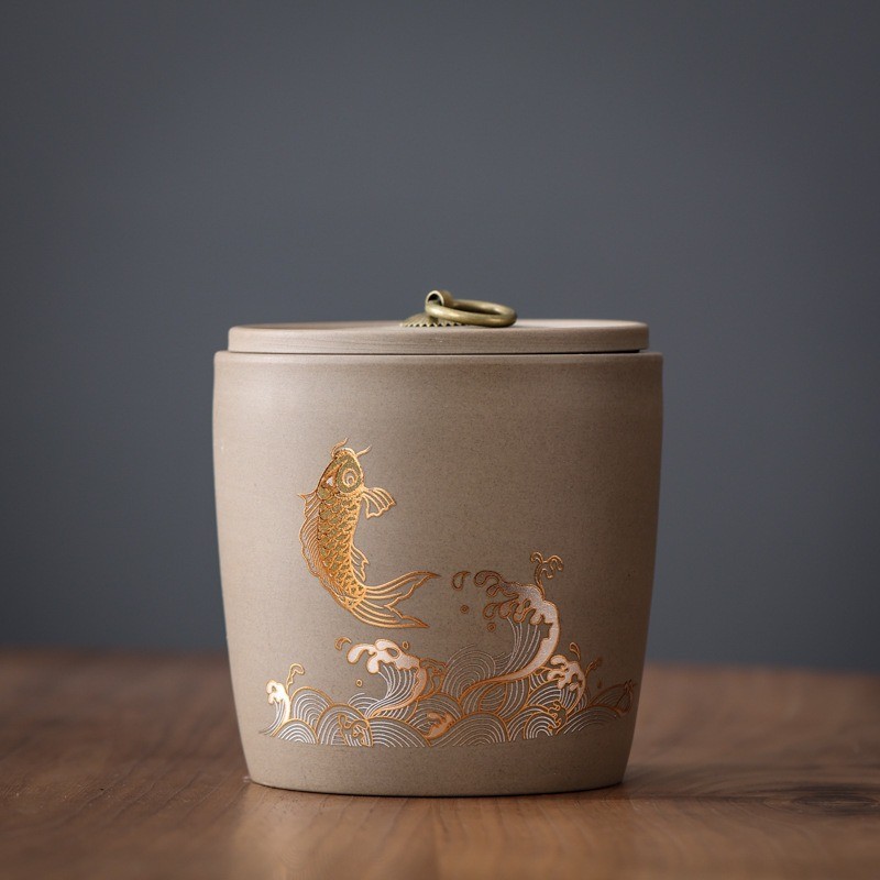 Stoneware Sealed Storage Jars