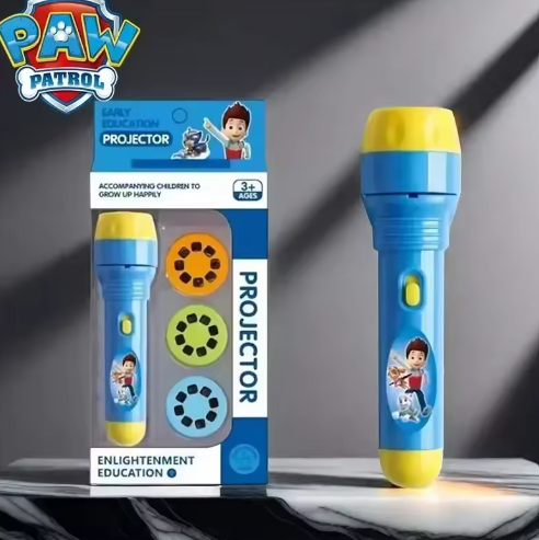 PAW Patrol Cute Cartoon Creativity Toy Children Torch Lamp Flashlight Projector Toy Anime Flashlight Projector Torch Lamp Toys
