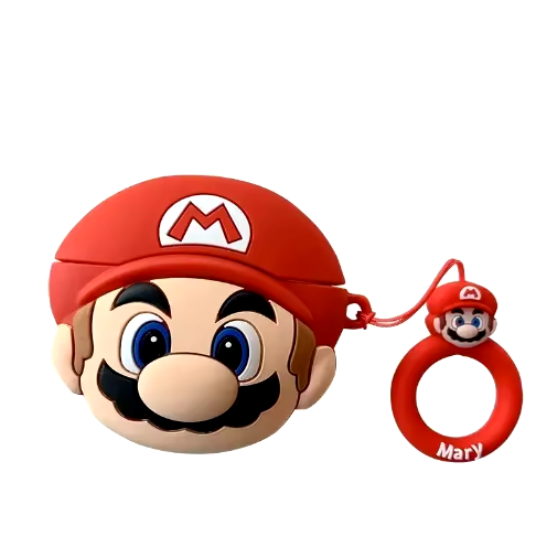 Super Mario Silicone Cover for Apple AirPods 1 2 3 3rd Case for AirPods Pro Case Cute Cartoon Anime Earphone Case Accessories