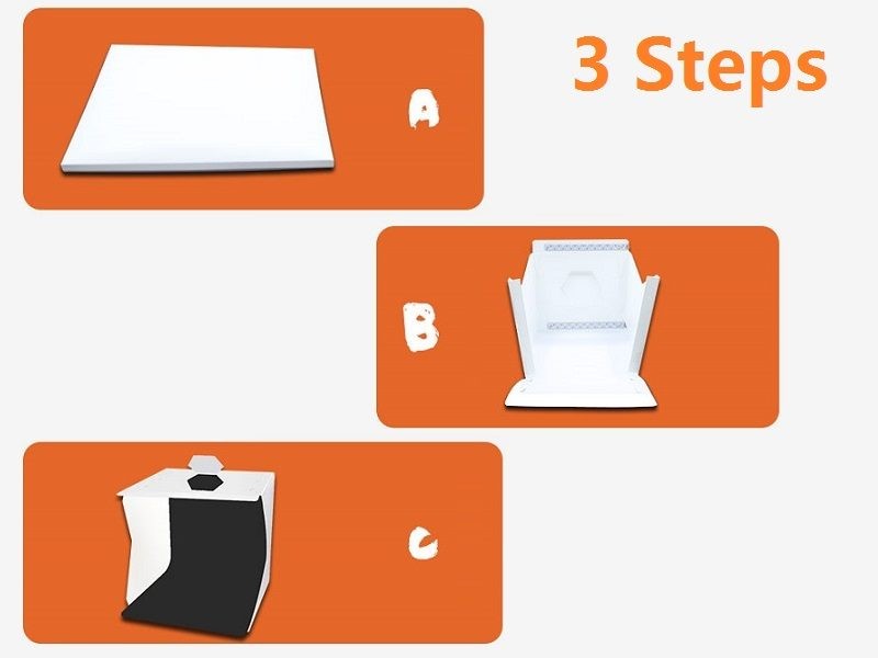 30cm PVC Foldable Photography STUDIO LED Light Tent, Medium