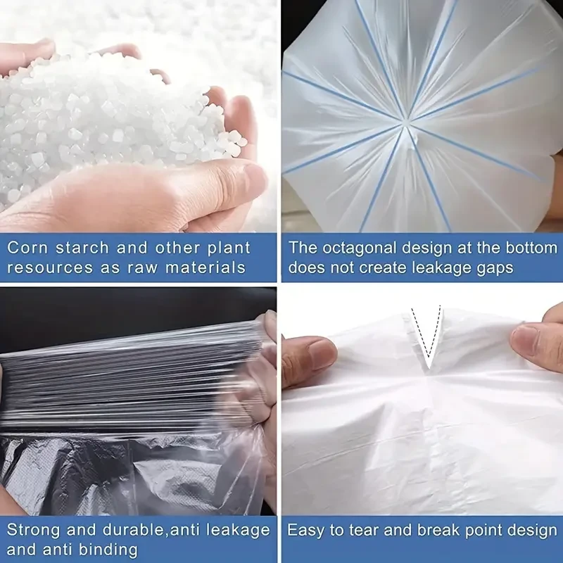 5 Rolls of 100 Count Biodegradable Trash Bags