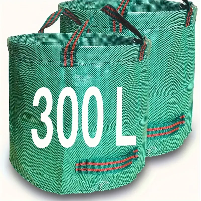2-Pack Garden Waste Bag Leaf Bags Reusable Heavy Duty Waste Bags