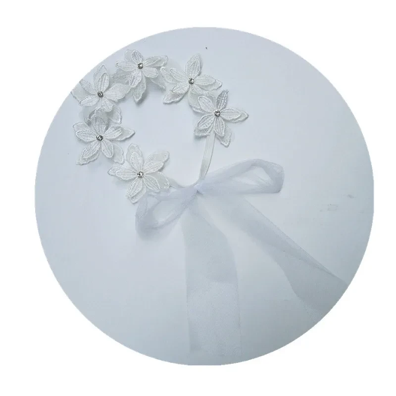Cute Six-Flower Gauze Bow Baby Headband