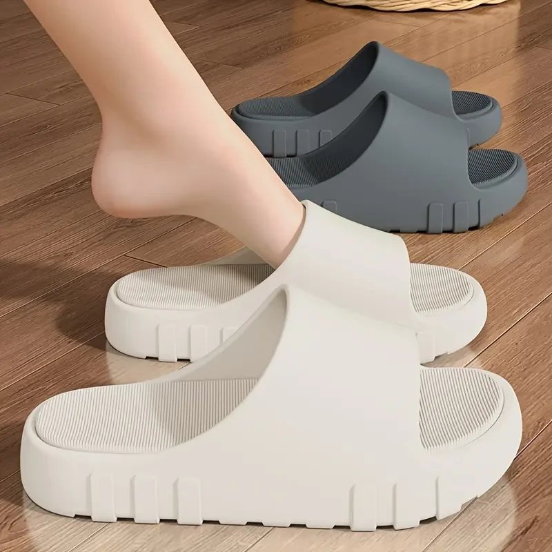 Soft Sole Lightweight Solid Color EVA Pillow Slides