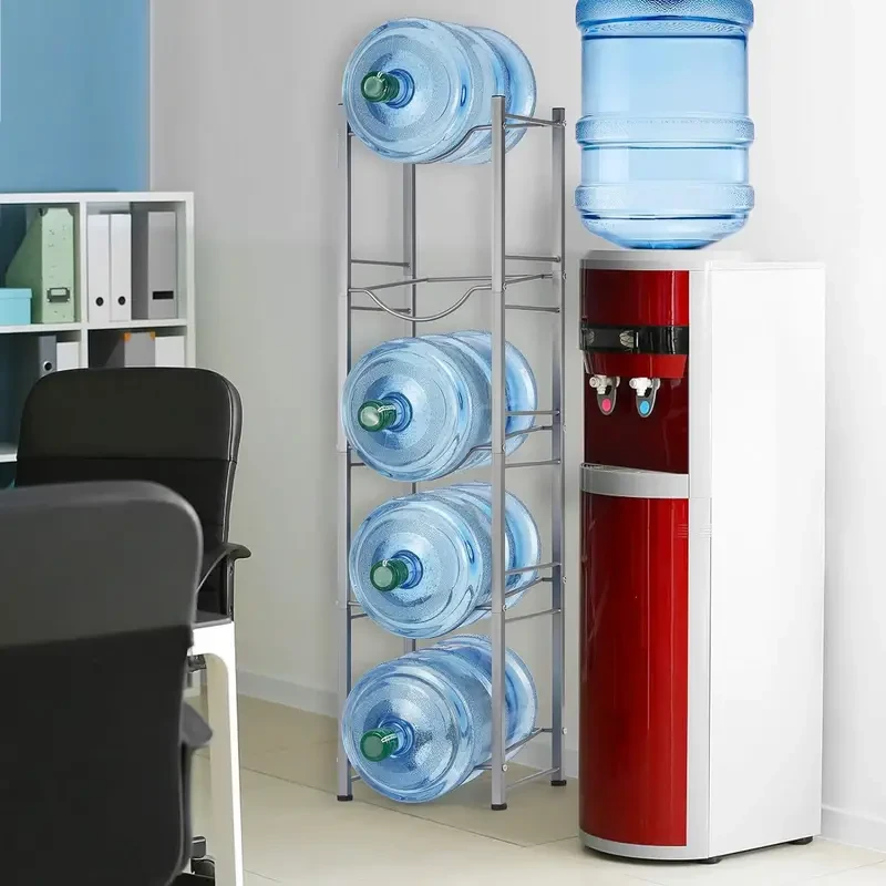 5-Tier 5 Gallon Water Bottle Storage Rack - Detachable Heavy Duty Water Jug Shelf