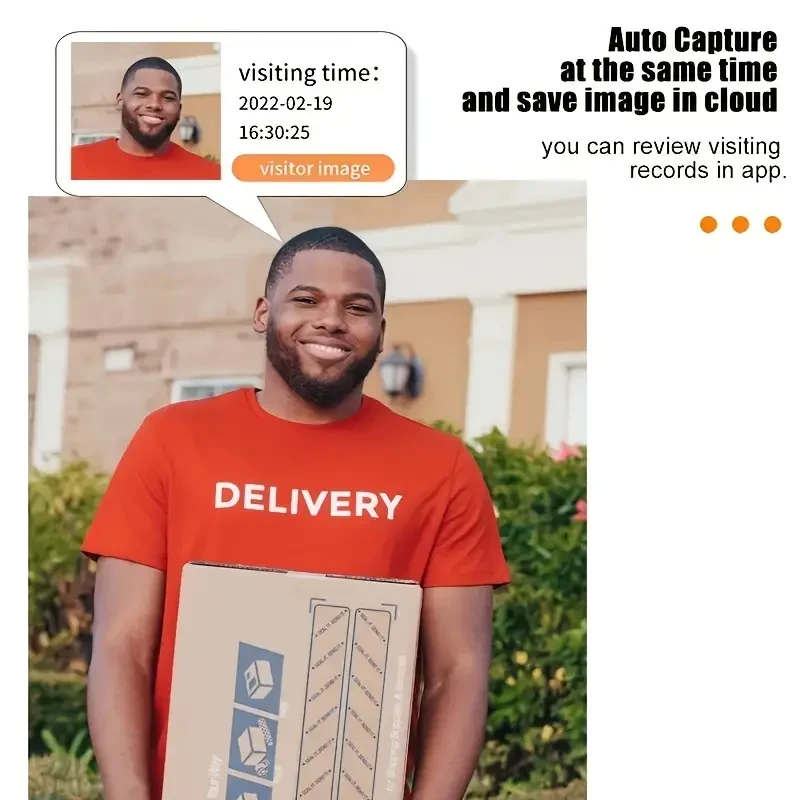 Wireless Video Doorbell with Camera - WiFi, Wide Angle, 2-Way Audio