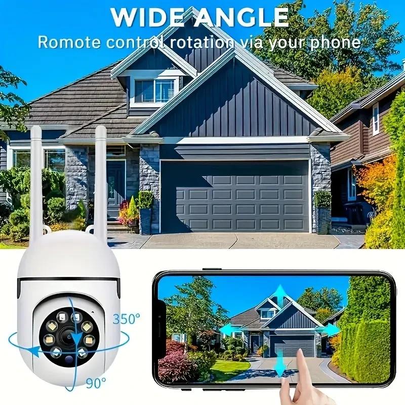 1080P Wireless Spherical Safety Camera - Panoramic Motion Detection