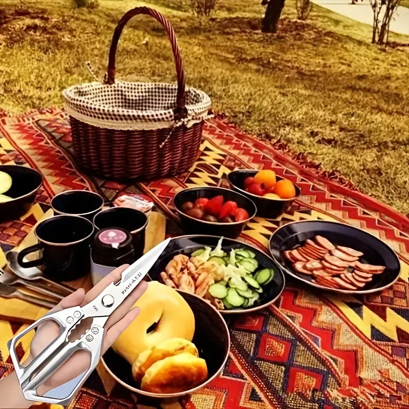 Kitchen Stainless Steel Scissors, Chicken Bone Scissors,