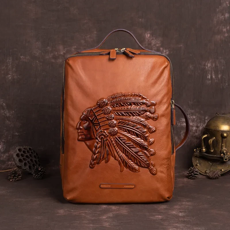 First Layer Cowhide Men's Backpack