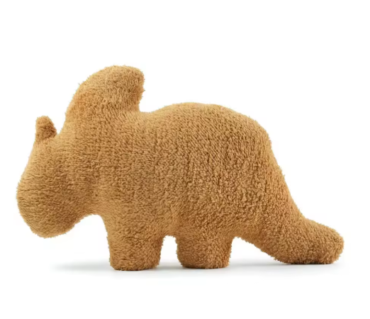 46cm Newest Cute Dino Chicken Nugget Plush Cartoon Chicken Dinosaur Plush Pillow Nugget for Kids Birthday Gifts Home Decor