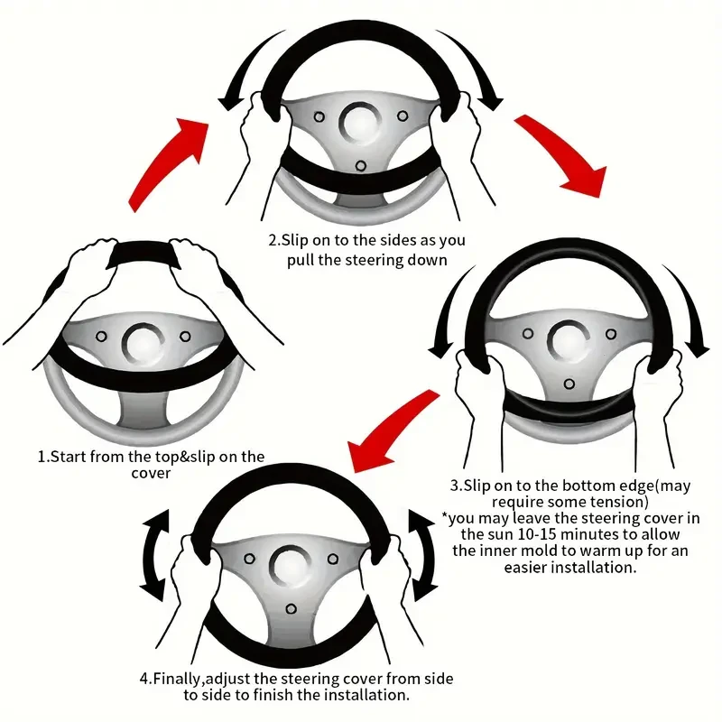 15-Inch Green Clover Steering Wheel Cover - Neoprene, No Inner Ring, Perfect for Cars & SUVs