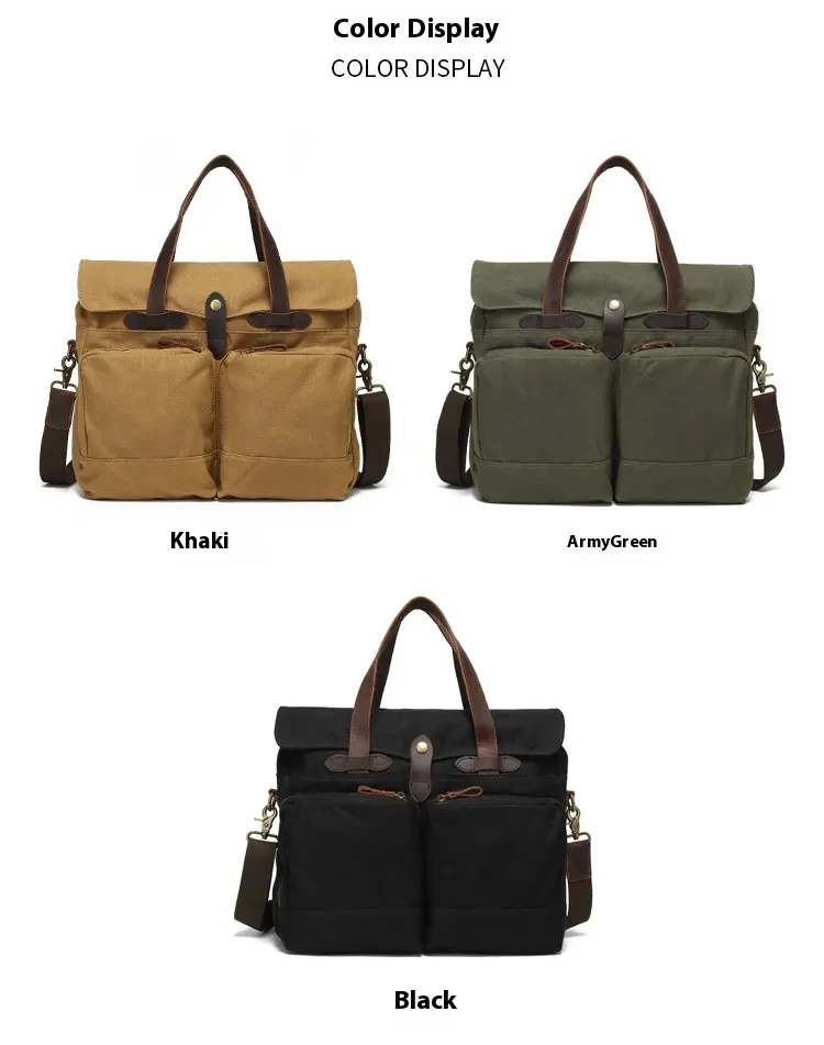 Portable Briefcase Men's One-shoulder Crossbody Outdoor Travel