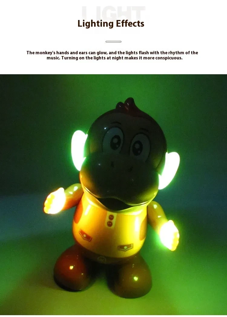 Electric Music Light Dancing Monkey Toy
