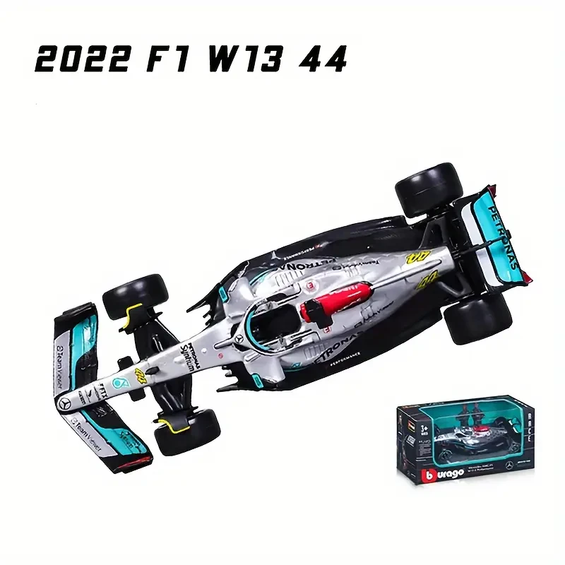 Burago 1:43 2022 Mercedes-AMG Benz F1 Team W13 44# And 63# Alloy Formula One Race Car Model Collection Gifts Christmas Halloween Gift