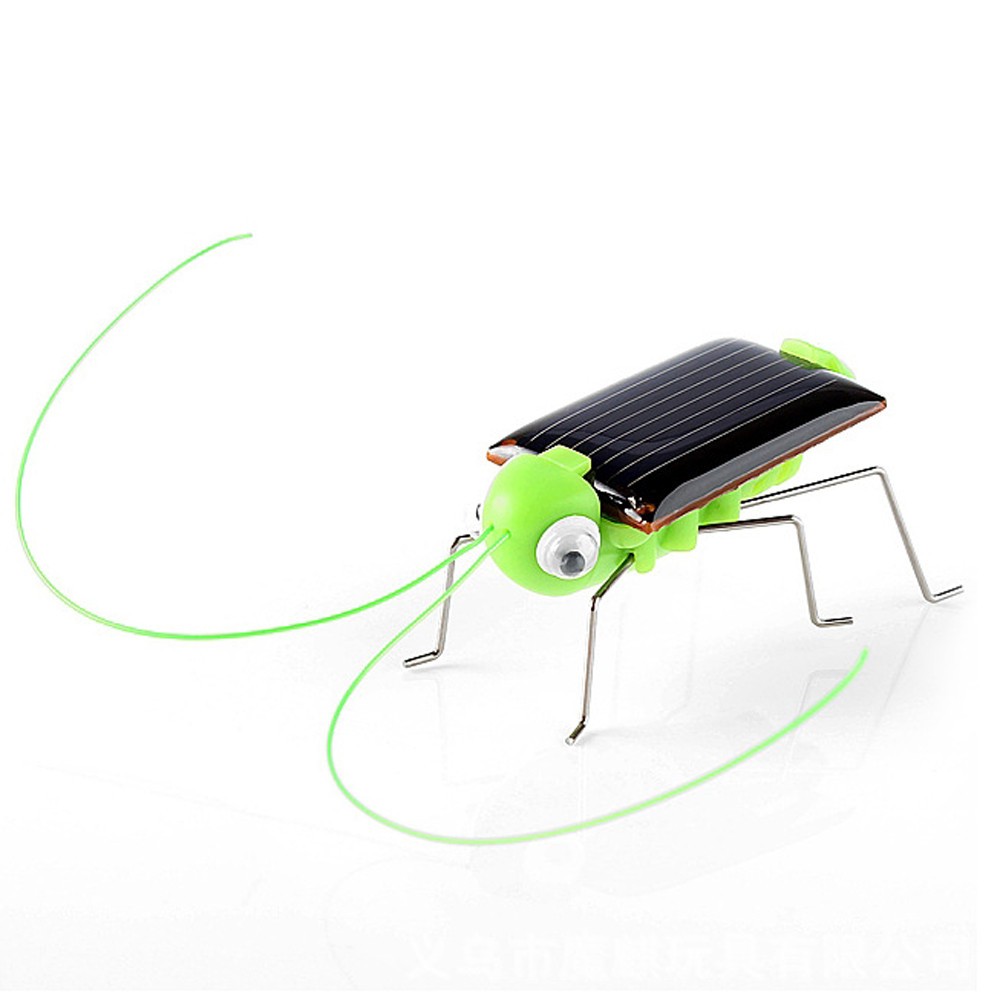 Solar Grasshopper Toy Puzzle  Eco-Friendly Solar-Powered Insect Toy for Kids