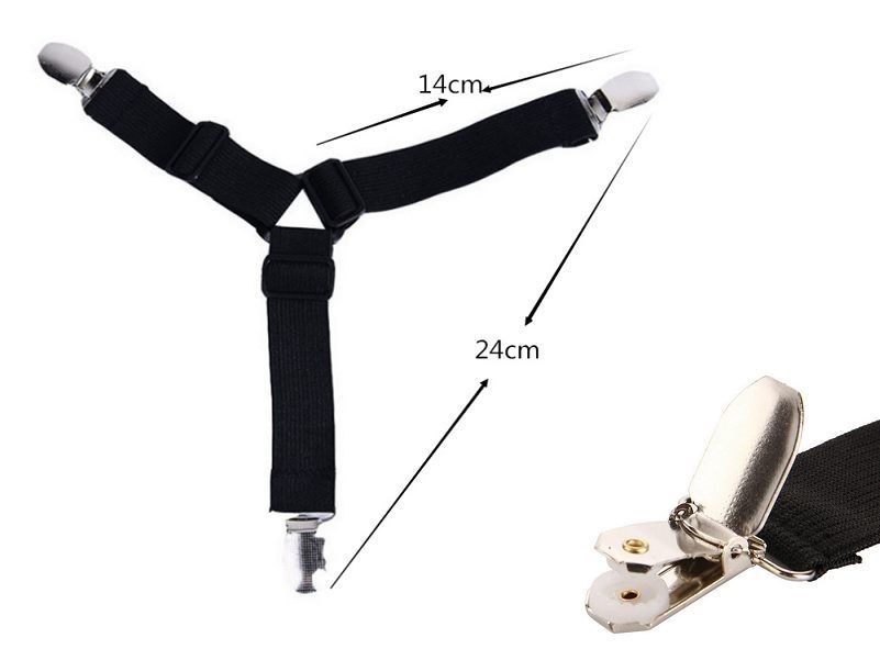4pcs Adjustable Triangle Bed Mattress Sheet Holder Straps Clips Gripper Fastener