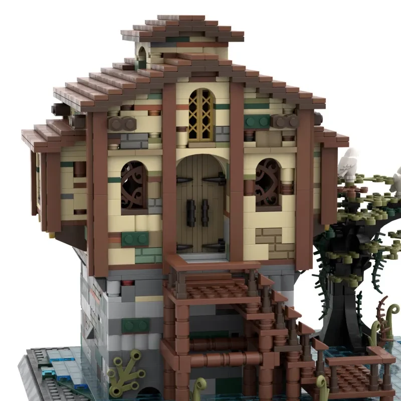 Building Blocks Rowing To Swamp Hiding Place Toy Suit Model