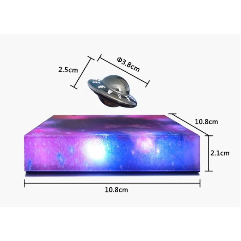 Levitating UFO Galaxy Lamp - Magnetic Suspension Star Light