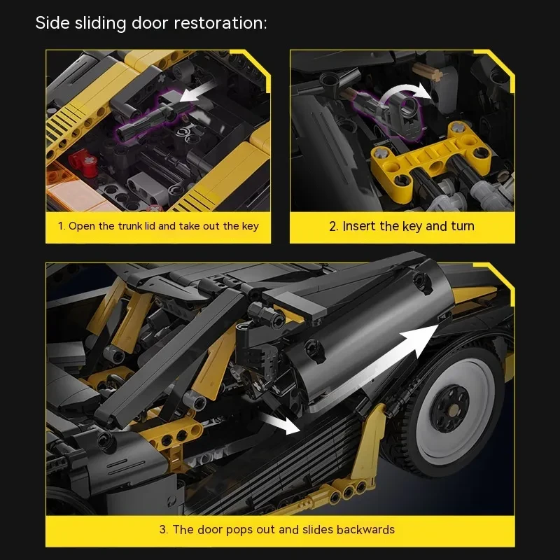 Puzzle Sports Car Building Blocks Toy Cyber Night