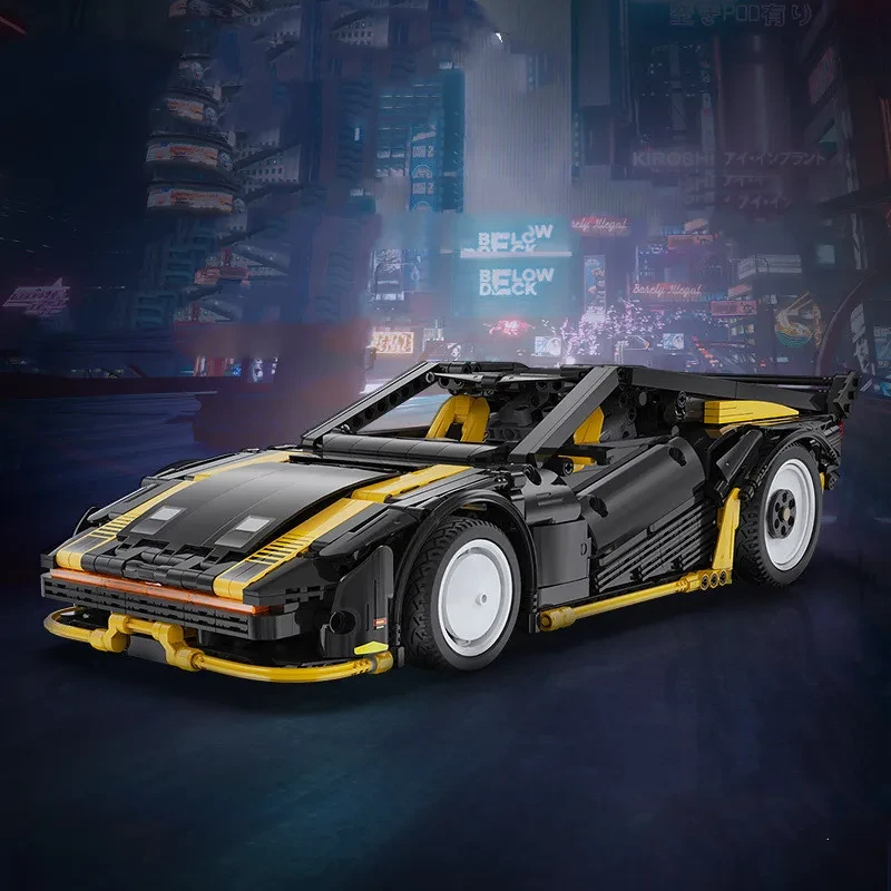 Puzzle Sports Car Building Blocks Toy Cyber Night
