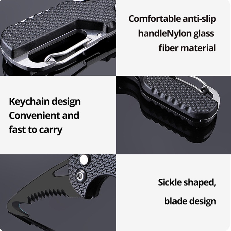 Portable Multi-functional Parcel Knife Keychain