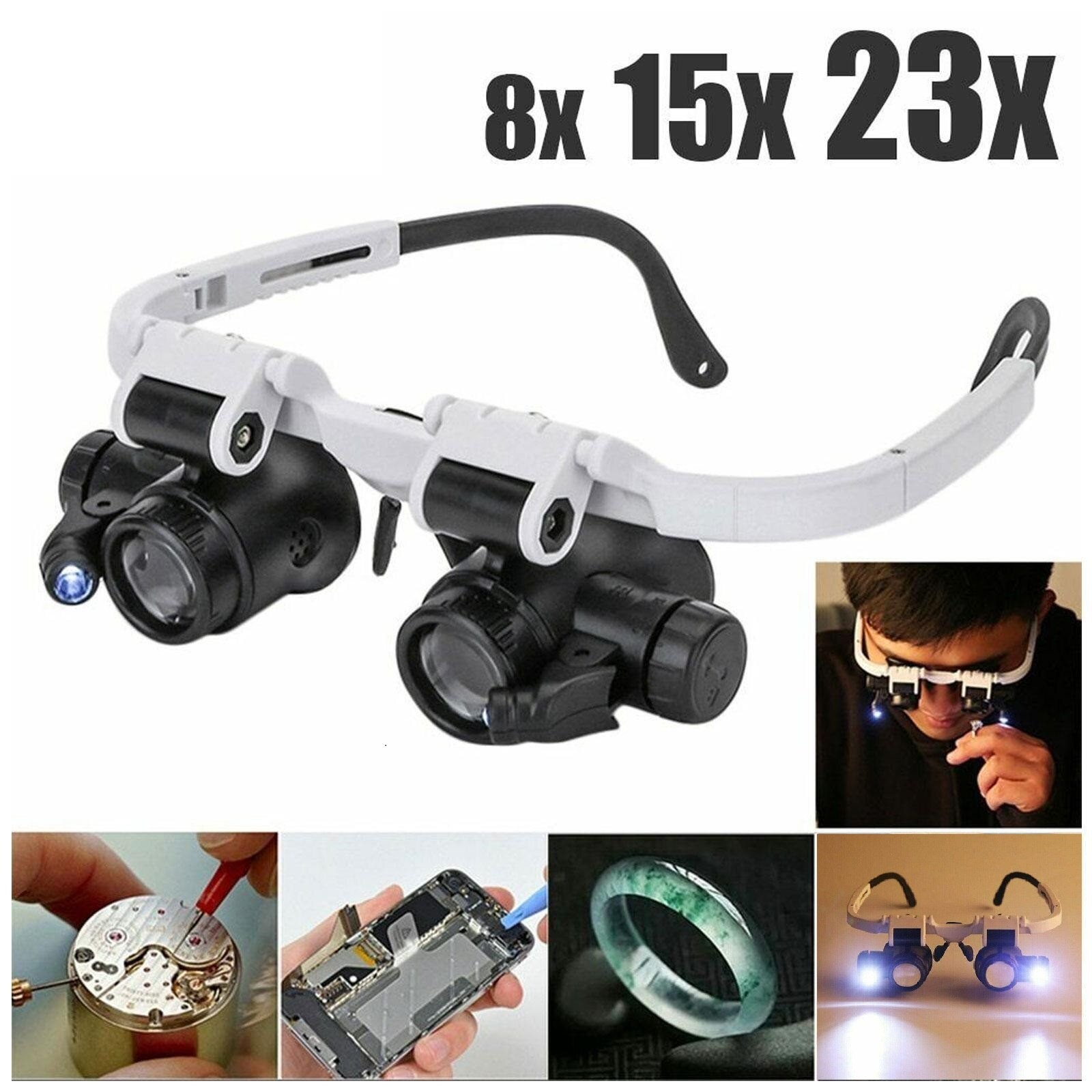 2X LED Watch Jeweler Repair Magnifier