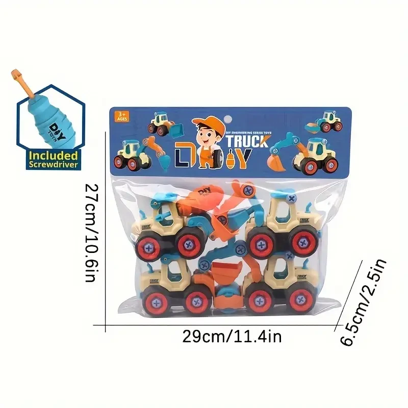 Detachable Excavator DIY Truck Engineering Set