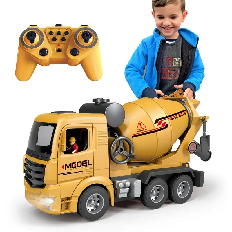 Yellow Cement Mixer Toy Truck