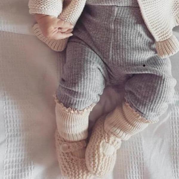 Baby Hand Knitted booties | Handmade