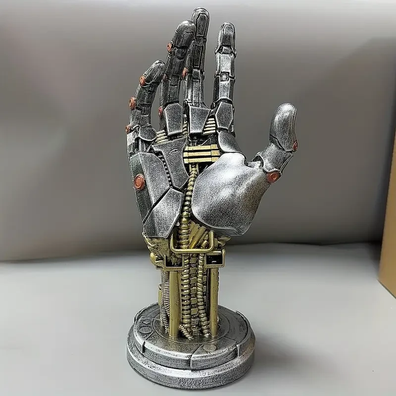 Unique Mechanical Hand Wall Art - Resin Crafted Desktop & Yard Decor