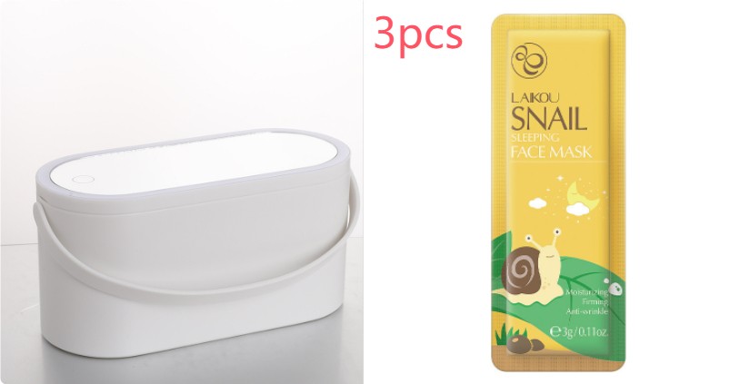 Storage Box LED Makeup Mirror Portable Portable Travel Makeup Organizer Carrying Box With Mirror LED