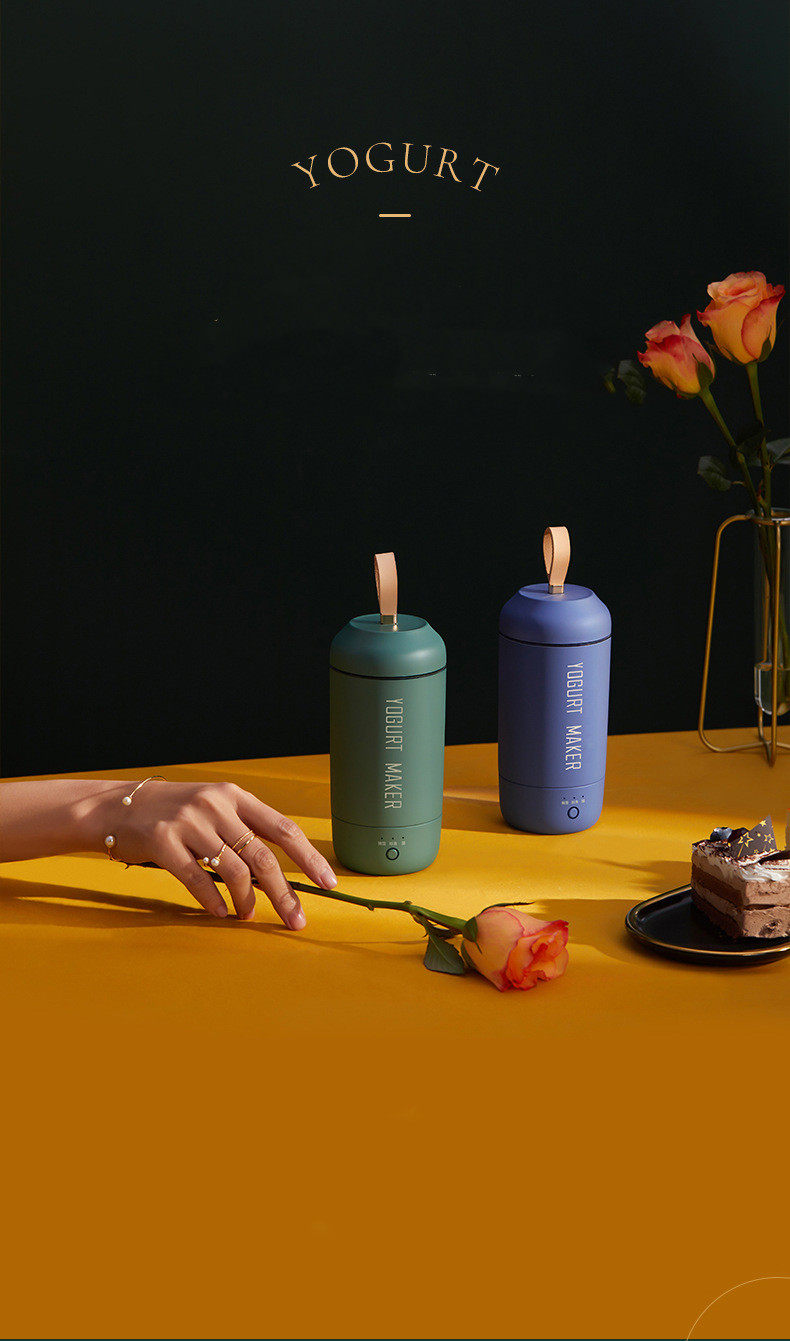 New Product Mini Multi-Function Small Pumpkin USB Charging Accompanying Yogurt Cup Pocket Portable Yogurt Machine Accompanying Cup