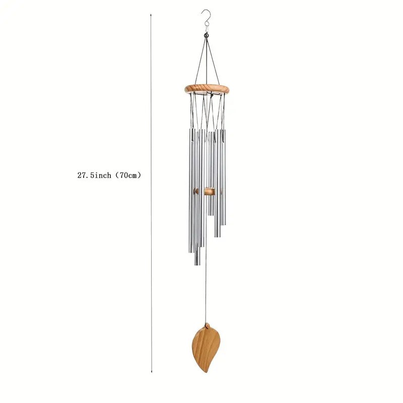 Solid Wood Metal Aluminum Tube Wind Chimes Home Outdoor
