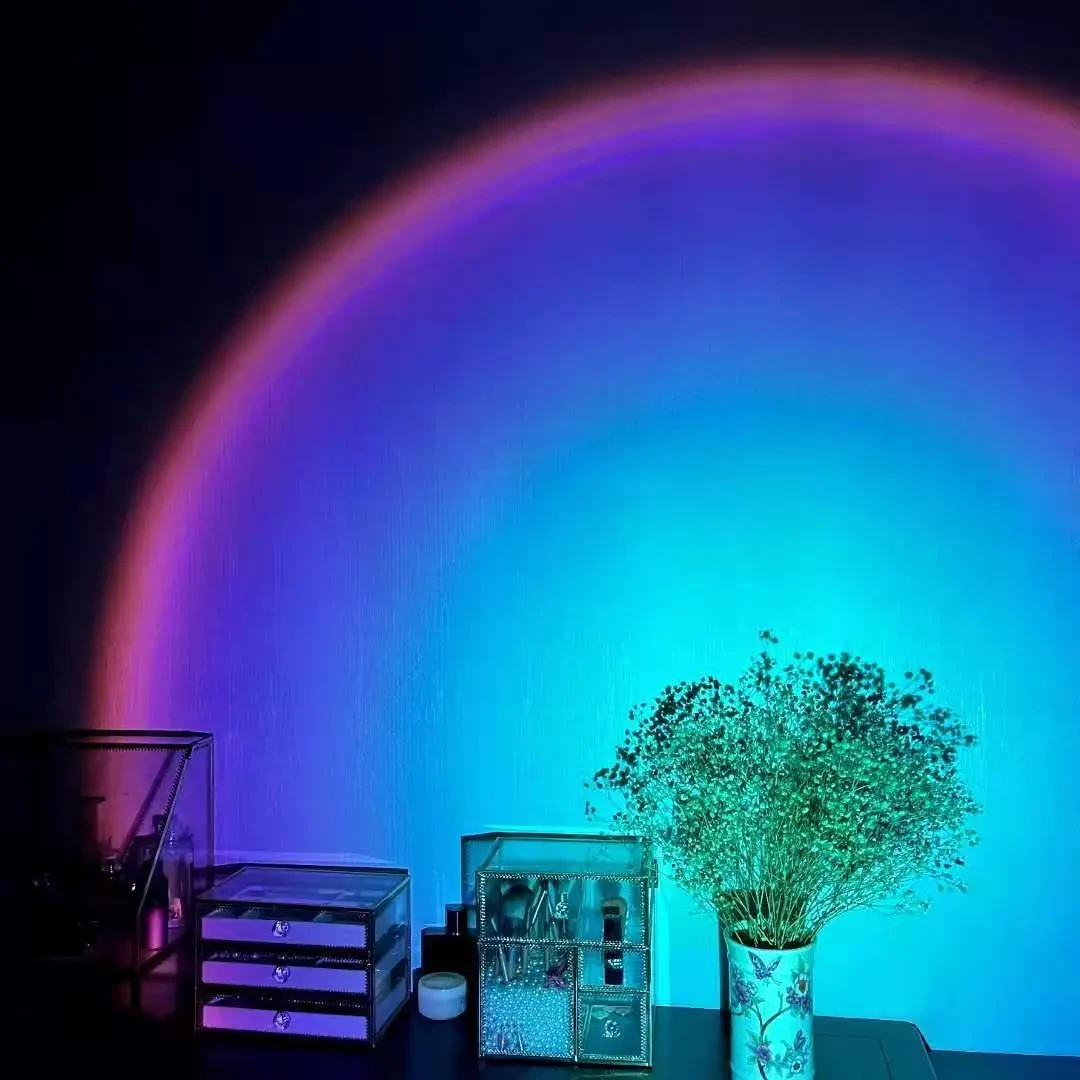 Rechargeable Rainbow Projection Lamp