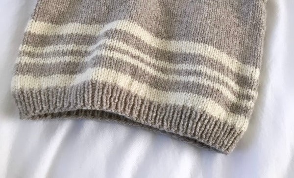 Merino V-Neck Vest | Hand-Knitted