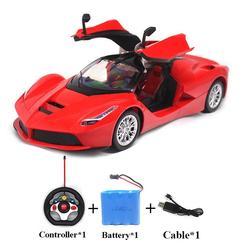 Paisible 1:14 Electric RC Car  Classic Remote Control Vehicle with Openable Doors